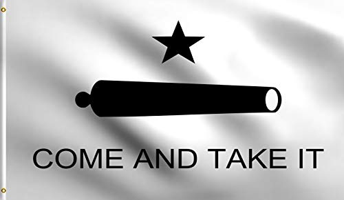 DMSE Come and Take It Gonzales Historische Flagge Texas Revolution 90 x 150 m 100% Polyester 100 D Flagge UV-beständig 3' X 5' Ft Foot 3' X 5' Ft Foot von DMSE Wholesale