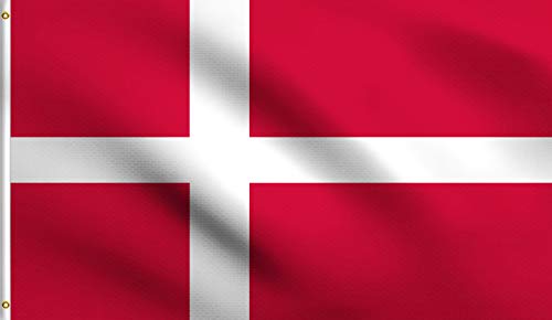 DMSE Flagge Dänemark, dänische Flagge, 60 x 90 cm, 100% Polyester, 100D, UV-beständig, 60 x 90 cm von DMSE Wholesale