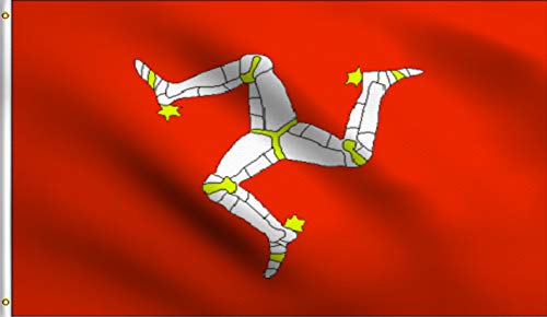 DMSE Flagge Isle of Man Manx brattagh Vannin Triskelion-Flagge, 100 % Polyester, 100 D, UV-beständig 3' X 5' Ft Foot 3' X 5' Ft Foot DMSE Flagge Isle of Man Manx brattagh Vannin Triskelion-Flagge, 100 % Polyester, 100 D, UV-beständig 3' X 5' Ft Foot 3' X 5' Ft Foot von DMSE Wholesale