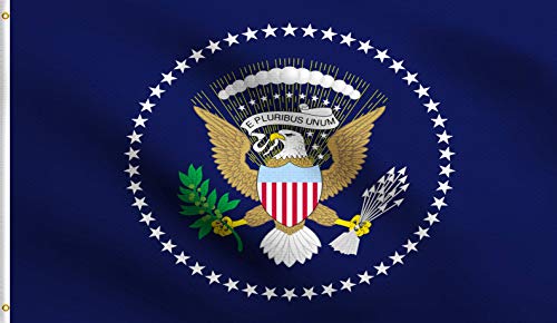 DMSE Flagge des Präsidenten des Präsidenten der USA, 90 x 150 cm, 100% Polyester, 100D-Flagge, UV-beständig, 90 x 150 cm von DMSE Wholesale