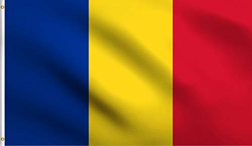DMSE Rumänische Nationalflagge României, 90 x 150 cm, 100 % Polyester, 100D-Flagge, UV-beständig, 90 x 150 cm von DMSE Wholesale
