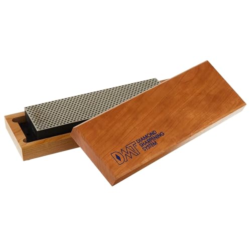 DMT Diamond Whetstone™ Diamant Schleifstein in Holzbox 8" Extragrob | Messerschärfer in Profiqualität | 20cm Wetzstein für Messer und Werkzeuge | Made in USA | W8X von DMT