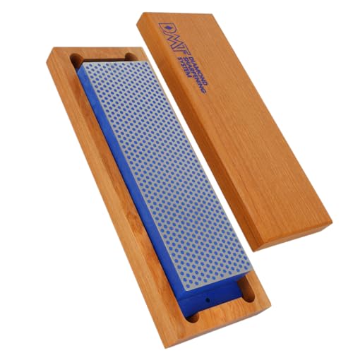 DMT Diamond Whetstone™ Diamant Schleifstein in Holzbox 8" Grob | Messerschärfer in Profiqualität | 20cm Wetzstein für Messer und Werkzeuge | Made in USA | W8C von DMT