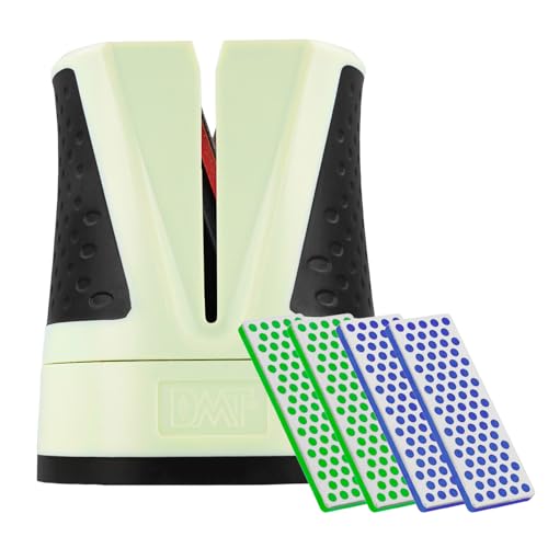 DMT SimpleSharp Mint Bundle Grob, Fein & Extrafein | Diamant Messerschärfer für rasiermesserscharfe Klingen mit perfektem Schleifwinkel | Schärft beidseitig mit extraharten Diamant-Steinen von DMT