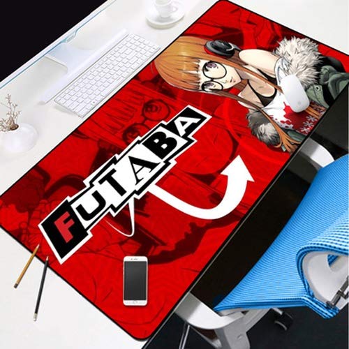 DMWSD Mauspad Desktop-Pad Persona 5 Anime Game Character Futaba Sakura Farbbilder in über Anti-Rutsch-Profi Gaming Mouse Pad Notebook Desktop-Notebook Peripherals von DMWSD