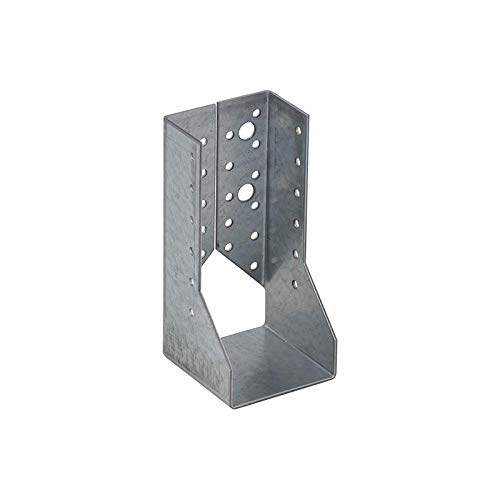 DMX - Balkenschuh mit Innenflügeln Holzverbinder Balkenträger Pfostenträger Balkenverbinder Holzverbinder für Holzbalken, Pfosten, Zaunpfosten - WBZ - Silber, 70x155x75x2,0 (10 Stk./Verp.) von DMX