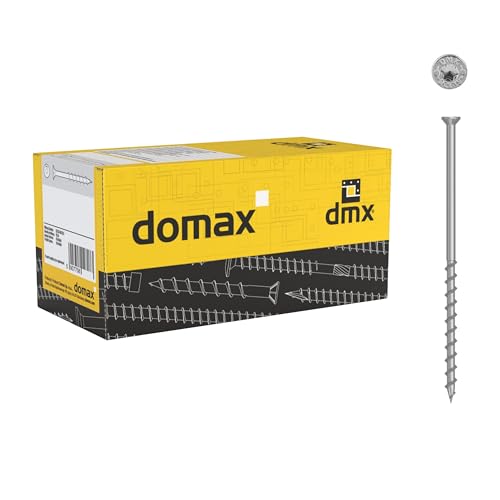 DMX - Betonschrauben Porenbetonschraube mit flachem Kopf, Teilgewinde, Fassadenschraube Spezialschrauben Gasbetonschrauben, gehärteter Kohlenstoffstahl mit Korrosionsschutz - GS - 8 x 120 mm von DMX