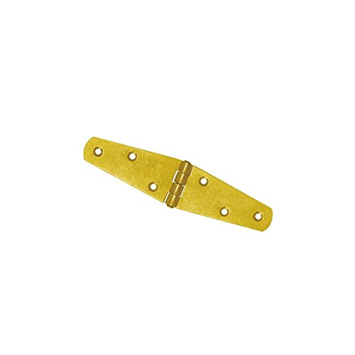 DMX - Deckelscharnier Torband Ladenbänder Scharnier Möbelscharniere Holzverbindung Torband Geflochtenes Werfgehänge Baubeschlag für Möbel, Tore, Türen, 2 Stück - ZTS - Golden, 150x35x2,0 mm von DMX