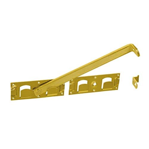 DMX - Doppeltorüberwurf 1 Stück - WBR - Golden, 440x70x180x8,0 mm - Gartentorriegel - Türriegel - Gartentorfalle - Bolzenriegel - Torschieber Tore Türen DMX - Doppeltorüberwurf 1 Stück - WBR - Golden, 440x70x180x8,0 mm - Gartentorriegel - Türriegel - Gartentorfalle - Bolzenriegel - Torschieber Tore Türen von DMX