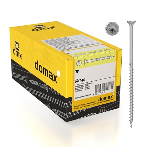 DMX - Holzschrauben Torx - Spanplattenschrauben - Schrauben 8,0x80 - Konstruktionsschrauben - Schrauben set 100 Stück - Terrassenschrauben - Torx Set - Holzbauschrauben - Senkkopfschrauben Set DMX - Holzschrauben Torx - Spanplattenschrauben - Schrauben 8,0x80 - Konstruktionsschrauben - Schrauben set 100 Stück - Terrassenschrauben - Torx Set - Holzbauschrauben - Senkkopfschrauben Set von DMX
