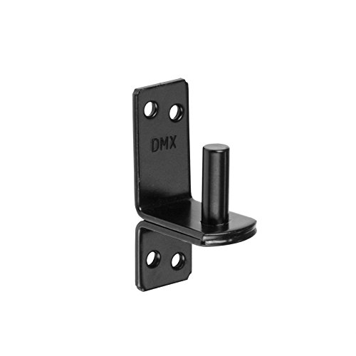 DMX - Klobenhalter Torkloben Plattenhaken Türscharniere Reparaturset für Holztüren, Gartentore mit Türband, Ladengesetzen, Torbändern, Kreuzgehängen, Türhebern, 1 Stück - C - Schwarz, 25x103x4,0 mm von DMX