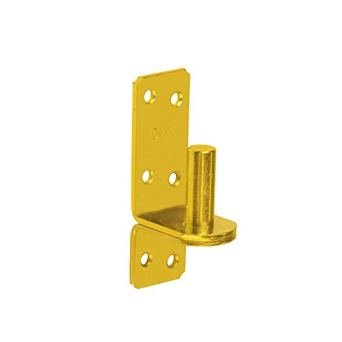 DMX - Kloben Klobenhalter Torkloben Plattenhaken Zink galvanisiert gelb - C - Ø16 25x130x4,0 von DMX