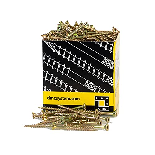 DMX - Holzschrauben Torx - Spanplattenschrauben - Konstruktionsschrauben - Schrauben Set - Terrassenschrauben Torx Set - CS - 3mm - TORX Zink galvanisiert - 3,0x35 (500 St./Verp.) von DMX