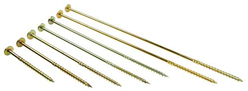 DMX - Konstruktionsschrauben Holzschrauben Tellerkopfschrauben Spanplattenschrauben Tischlerschrauben mit Tellerkopf Torxkopf - CT - 5mm - TORX - Zink galvanisiert - 5x80 (200 St./Verp.) von DMX