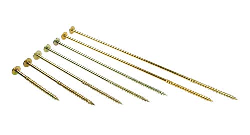 DMX - Tellerkopfschrauben 8x240 - Konstruktionsschrauben - Holzschrauben Set - Spanplattenschrauben - Schrauben set - 50 Stück - Flachkopfschrauben Holz - Torx Set - Holzbauschrauben von DMX