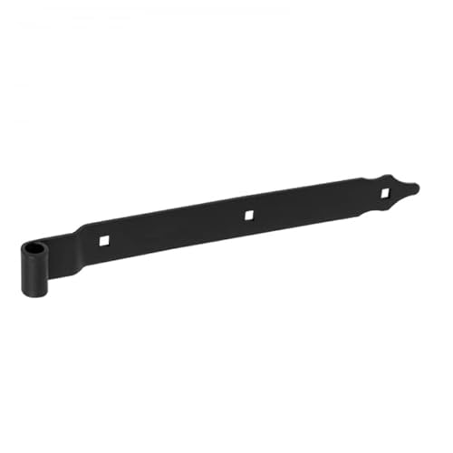 DMX - Ladenband Torband Ladenbänder Scharnier Möbelscharniere Holzverbindung Torband Geflochtenes Werfgehänge Baubeschlag für Möbel, Tore, Türen, 1 Stück - ZPK - Schwarz, 400x11x35x4,0 mm von DMX