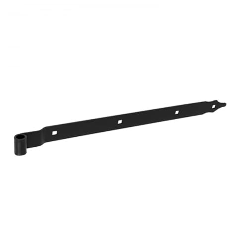 DMX - Ladenband Torband Ladenbänder Scharnier Möbelscharniere Holzverbindung Torband Geflochtenes Werfgehänge Baubeschlag für Möbel, Tore, Türen, 1 Stück - ZPK - Schwarz, 600x11x35x4,0 mm von DMX