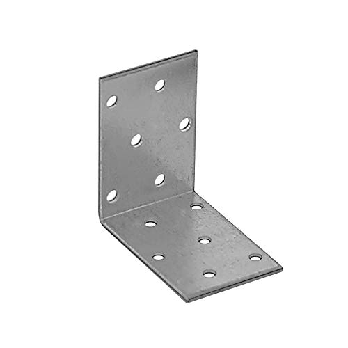 DMX - Winkelverbinder - Winkel Metall - Schwerlastwinkel - Lochwinkel - Bauwinkel - Holzverbinder - Balkenverbinder KM - 60x60x40x2,0 (20 STK./Verp.) Lochplattenwinkel von DMX
