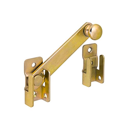DMX - Gartentorfalle - Türriegel - Torverriegelung - Gartentorriegel - Bolzenriegel - Schubriegel - Torriegel - Schlossriegel Riegelschloss - 1 Stück - WOG - Golden, 120x20 mm von DMX