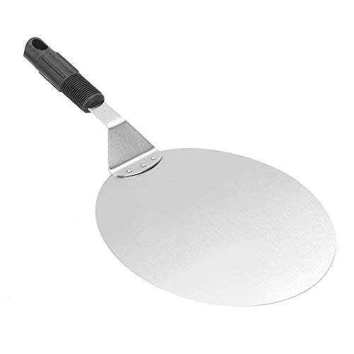 DMZK Pizzaschieber, Pizzaschieber Edelstahl mit Kunststoffgriff, 26CM Pizzastein Pizzawender Pizza Schieber Schaufel für hausgemachte Pizzen, Gebäck, Teig, Brot, Kuchen etc von DMZK