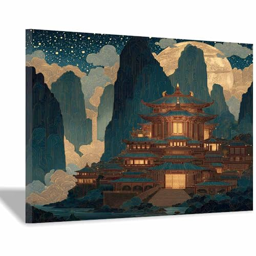 DMZPKZB Chinesische Ölmalerei Frau, die ein Schwert hält Geeignet für Büro, Schlafzimmer, Badezimmer, Sofa Studie zur Hoteldekoration Wandkunst Malerei(Weiß)-30x45cm von DMZPKZB
