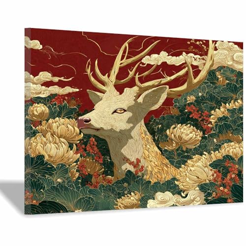 DMZPKZB Chinesische Ölmalerei Ink Winds Insel Geeignet für Büro, Schlafzimmer, Badezimmer, Sofa Studie zur Hoteldekoration Wandkunst Malerei(Grün)-70x100cm von DMZPKZB
