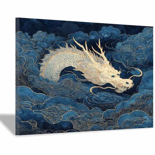 DMZPKZB Landschaftsmalereien Krähe rote Blume Anwendbar Gemälde für Büro, Badezimmer, Bilder für Schlafzimmer, ästhetische Dekoration, Wohnzimmer(Rot)-60x90cm von DMZPKZB