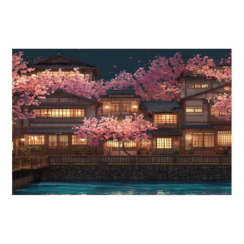 DMZPKZB Landschaftsmalereien Krähe rote Blume Anwendbar Gemälde für Büro, Badezimmer, Bilder für Schlafzimmer, ästhetische Dekoration, Wohnzimmer(Rot)-70x100cm von DMZPKZB