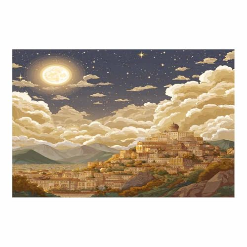 DMZPKZB Orientalische Wanddekoration Sommer Nachtlampe Schatten Traditionelle Leinwandbilder, ästhetische Gemälde, Drucke, Kunstwerke für Schlafzimmer,(Goldene)-50x70cm von DMZPKZB