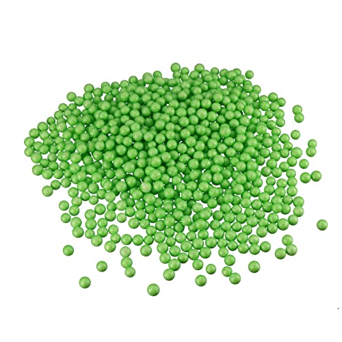 DMiotech 1 Pack 0,3 Zoll Schaumstoffperlen Polystyrol-Runde Schaumstoffbälle Grün für DIY-Basteln, Kunst, Partydekoration von DMiotech