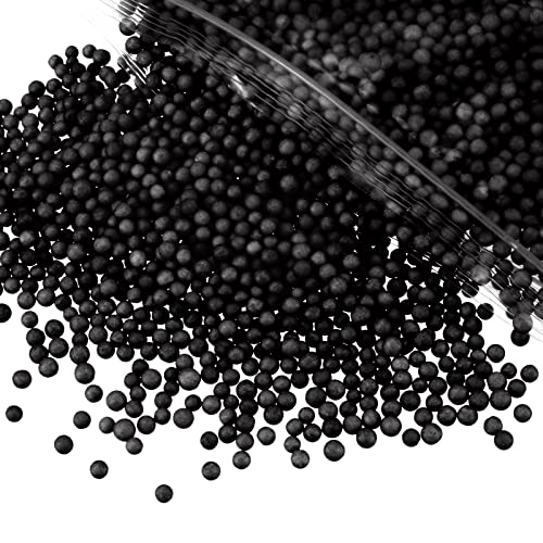 DMiotech 1 Pack 0.1" Schaum Perlen Kugel Polystyrene Runde Schaum Kugel Schwarz für DIY Handwerke Kunst Party Dekoration von DMiotech