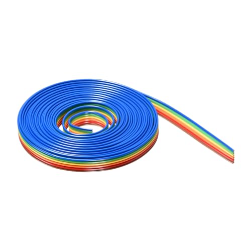DMiotech 1 Pack 6P IDC Draht Flach Regenbogen Flachbandkabel 9,8 ft Länge 1,27 mm Pitch Breadboard Jumper Kabel für elektronische Projekte DMiotech 1 Pack 6P IDC Draht Flach Regenbogen Flachbandkabel 9,8 ft Länge 1,27 mm Pitch Breadboard Jumper Kabel für elektronische Projekte von DMiotech