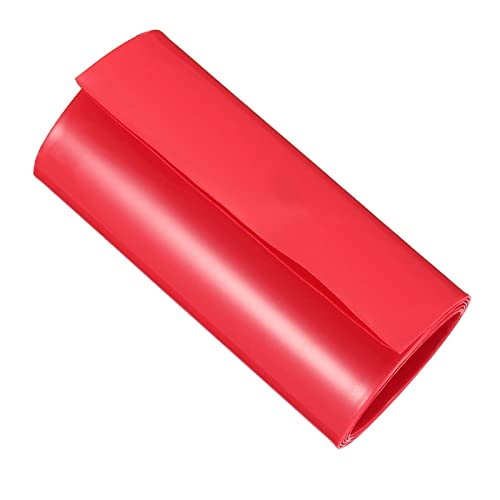 DMiotech 105mm Flache 1m Batterie Hülsen PVC Umschläge Hitze Schrumpfen Schläuche für 18650 Batterie Pack Rot von DMiotech