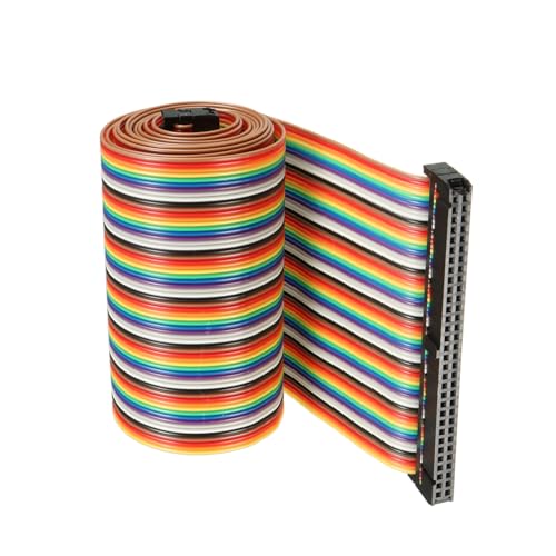 DMiotech 1Stk 64 Pins IDC Draht Flachband Kabel Regenbogen 46. 5 Zoll Maß 2. 54cmm Pitch Type B Brettchen Überbrückung Drähte für Computer Audio Systeme DMiotech 1Stk 64 Pins IDC Draht Flachband Kabel Regenbogen 46. 5 Zoll Maß 2. 54cmm Pitch Type B Brettchen Überbrückung Drähte für Computer Audio Systeme von DMiotech