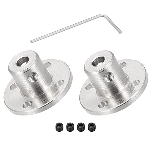 DMiotech 2Pack 4mm Flansch Verbinder Wellenkupplung mit M1,5 Sechskantschlüssel Schrauben von DMiotech