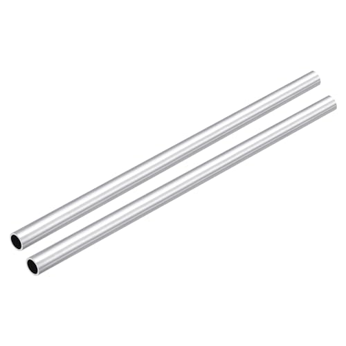 DMiotech 2er Pack (10mm Außendurchmesser x 8mm Innendurchmesser) Rundrohr aus 6063 Aluminium, 200mm Länge, Metallrohr für Maschinenrahmenbau und DIY-Projekte von DMiotech