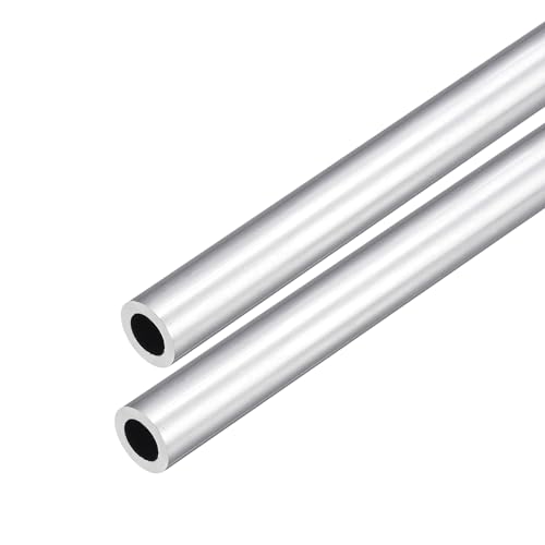DMiotech 2er Pack (11mm Außendurchmesser x 7mm Innendurchmesser) 6063 Aluminium Rundrohr 300mm Länge Industriemetallrohr für Maschinenrahmenbau DIY-Projekte von DMiotech