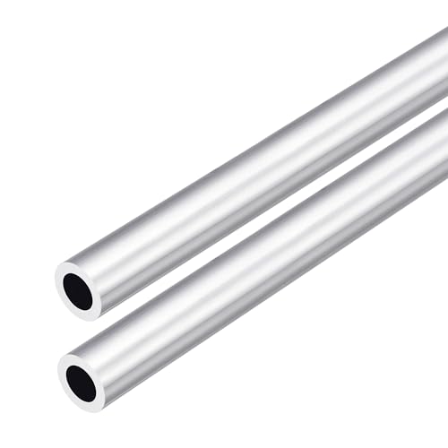 DMiotech 2er Pack (13mm Außendurchmesser x 8mm Innendurchmesser) 6063 Aluminium Rundrohr 300mm Länge Industriemetallrohr für Maschinenrahmenbau DIY-Projekte von DMiotech
