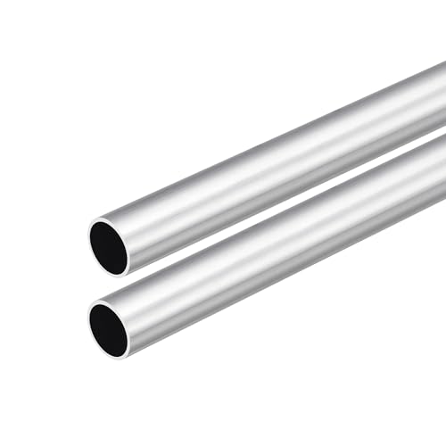 DMiotech 2er Pack (15mm Außendurchmesser x 13mm Innendurchmesser) 6063 Aluminium Rundrohr 300mm Länge Industriemetallrohr für Maschinenrahmenbau DIY-Projekte von DMiotech