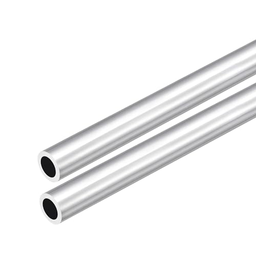 DMiotech 2er Pack (16mm Außendurchmesser x 11mm Innendurchmesser) 6063 Aluminium Rundrohr 300mm Länge Industriemetallrohr für Maschinenrahmenbau DIY-Projekte von DMiotech