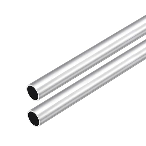 DMiotech 2er Pack (16mm Außendurchmesser x 14mm Innendurchmesser) 6063 Aluminium Rundrohr 300mm Länge Industriemetallrohr für Maschinenrahmenbau DIY-Projekte von DMiotech