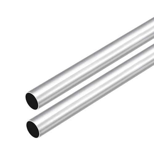 DMiotech 2er Pack (16mm Außendurchmesser x 15mm Innendurchmesser) 6063 Aluminium Rundrohr 300mm Länge Industriemetallrohr für Maschinenrahmenbau DIY-Projekte von DMiotech