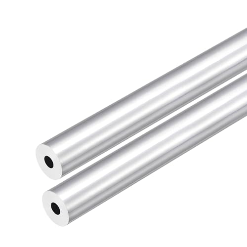 DMiotech 2er Pack (18mm Außendurchmesser x 5mm Innendurchmesser) 6063 Aluminium Rundrohr 300mm Länge Industriemetallrohr für Maschinenrahmenbau DIY-Projekte von DMiotech