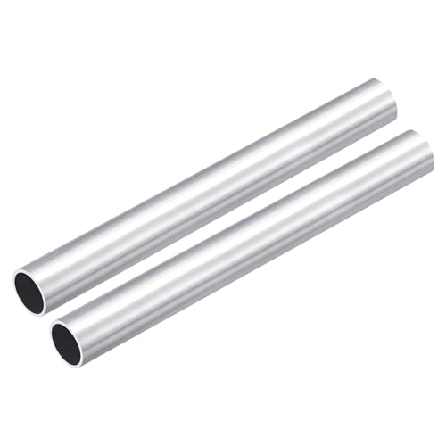 DMiotech 2er Pack (22mm Außendurchmesser x 19mm Innendurchmesser) 6063 Aluminium Rundrohr 200mm Länge Industriemetallrohr für Maschinenrahmenbau DIY-Projekte von DMiotech