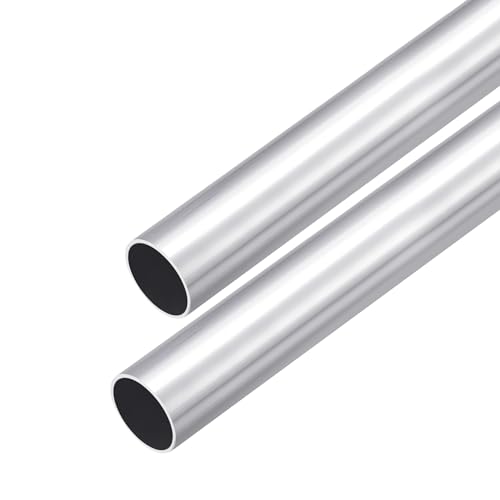 DMiotech 2er Pack (22mm Außendurchmesser x 20mm Innendurchmesser) 6063 Aluminium Rundrohr 300mm Länge Industriemetallrohr für Maschinenrahmenbau DIY-Projekte von DMiotech