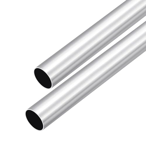 DMiotech 2er Pack (23mm Außendurchmesser x 20mm Innendurchmesser) 6063 Aluminium Rundrohr 300mm Länge Industriemetallrohr für Maschinenrahmenbau DIY-Projekte von DMiotech