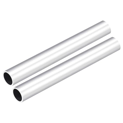DMiotech 2er Pack (25mm Außendurchmesser x 19mm Innendurchmesser) 6061 Aluminium Rundrohr 200mm Länge Industriemetallrohr für Maschinenrahmenbau DIY-Projekte von DMiotech