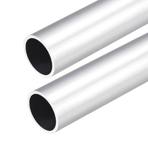 DMiotech 2er Pack (30mm Außendurchmesser x 26mm Innendurchmesser) 6063 Aluminium Rundrohr 300mm Länge Industriemetallrohr für Maschinenrahmenbau DIY-Projekte von DMiotech