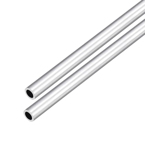 DMiotech 2er Pack (8mm Außendurchmesser x 5mm Innendurchmesser) 6063 Aluminium Rundrohr 300mm Länge Industriemetallrohr für Maschinenrahmenbau DIY-Projekte von DMiotech