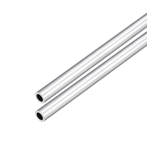 DMiotech 2er Pack (9mm Außendurchmesser x 6mm Innendurchmesser) 6063 Aluminium Rundrohr 300mm Länge Industriemetallrohr für Maschinenrahmenbau DIY-Projekte von DMiotech
